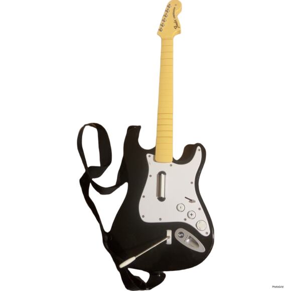 Harmonix Guitar Rock Band Fender Stratocaster Nintendo Wii No Dongle 19091 - Picture 1 of 5